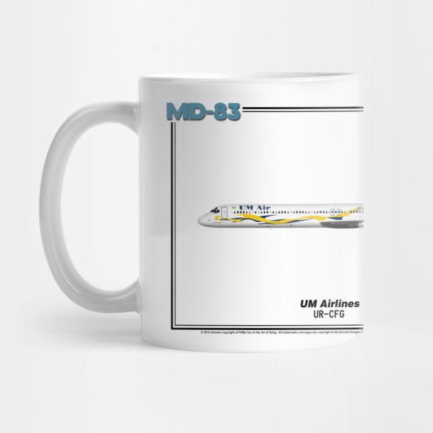 McDonnell Douglas MD-83 - UM Airlines (Art Print) by TheArtofFlying